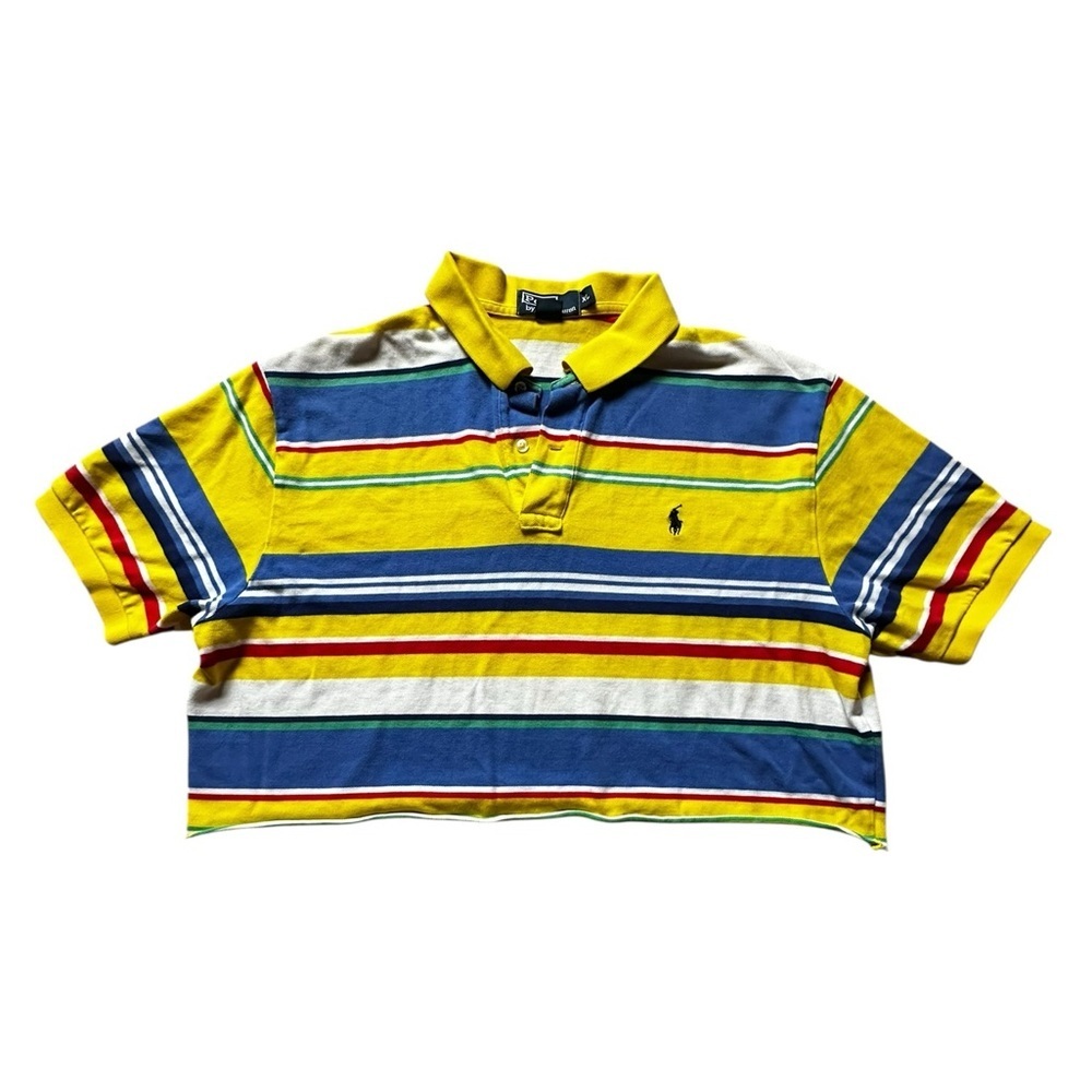 Vintage CROPPED Ralph Lauren Polo shirt, size XL
